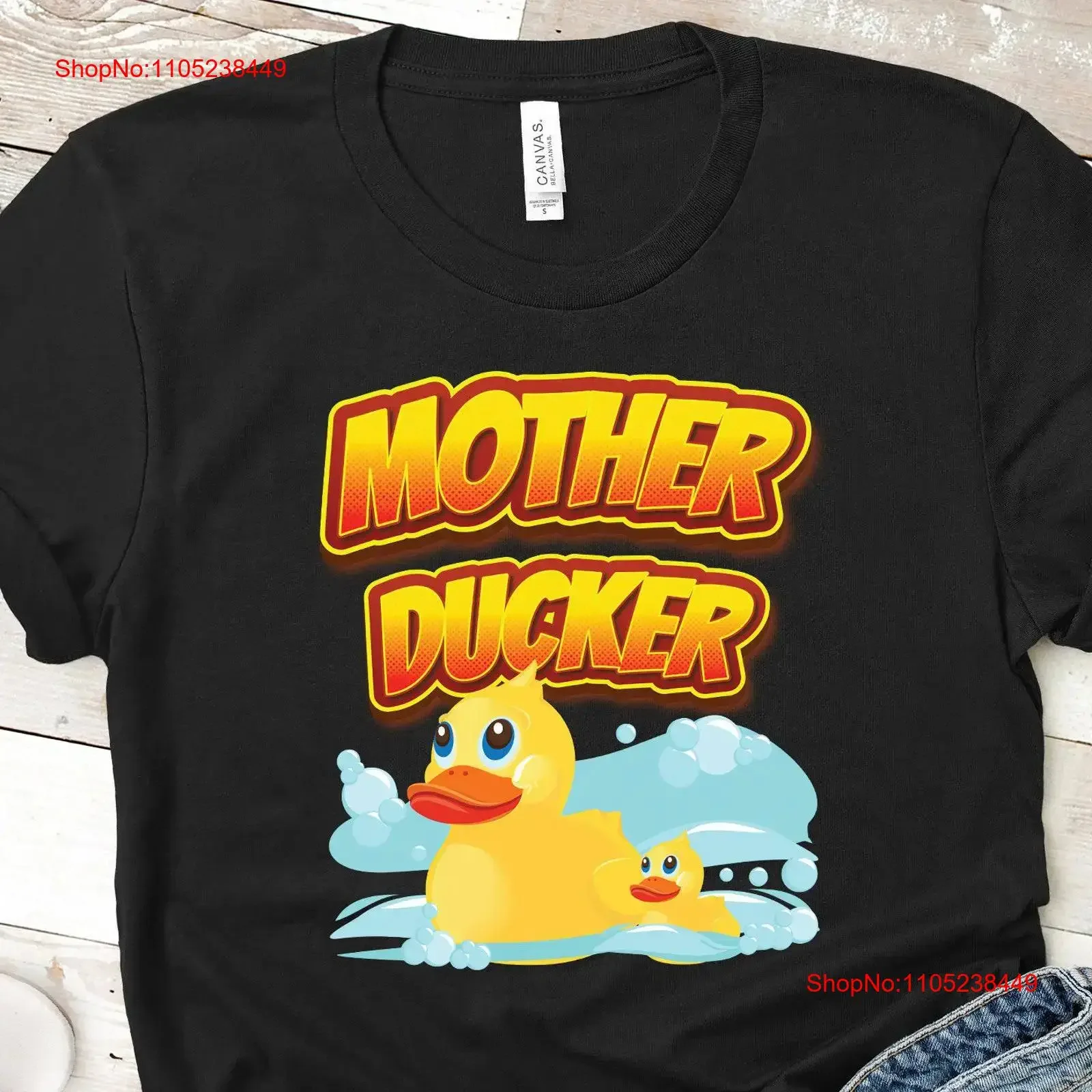 Rubber Duck T Shirt Funny Mother Ducker Sweater Bath Ducklings Toy Duckie Collectors Bathtub Party SweaT vintage Washed homme