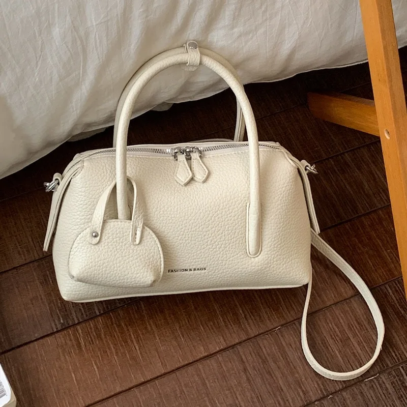 2026 Spring New Classic Versatile Square Pillow Bag Slouchy Style Soft Cowhide Women's Casual Shoulder Underarm Purse Fast Ship
