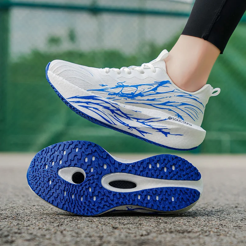 

Marathon Running Shoes Men Carbon Board Speciality Sports Breathable Lightweight Women's Comfortable Athletic Nonskid Sneakers