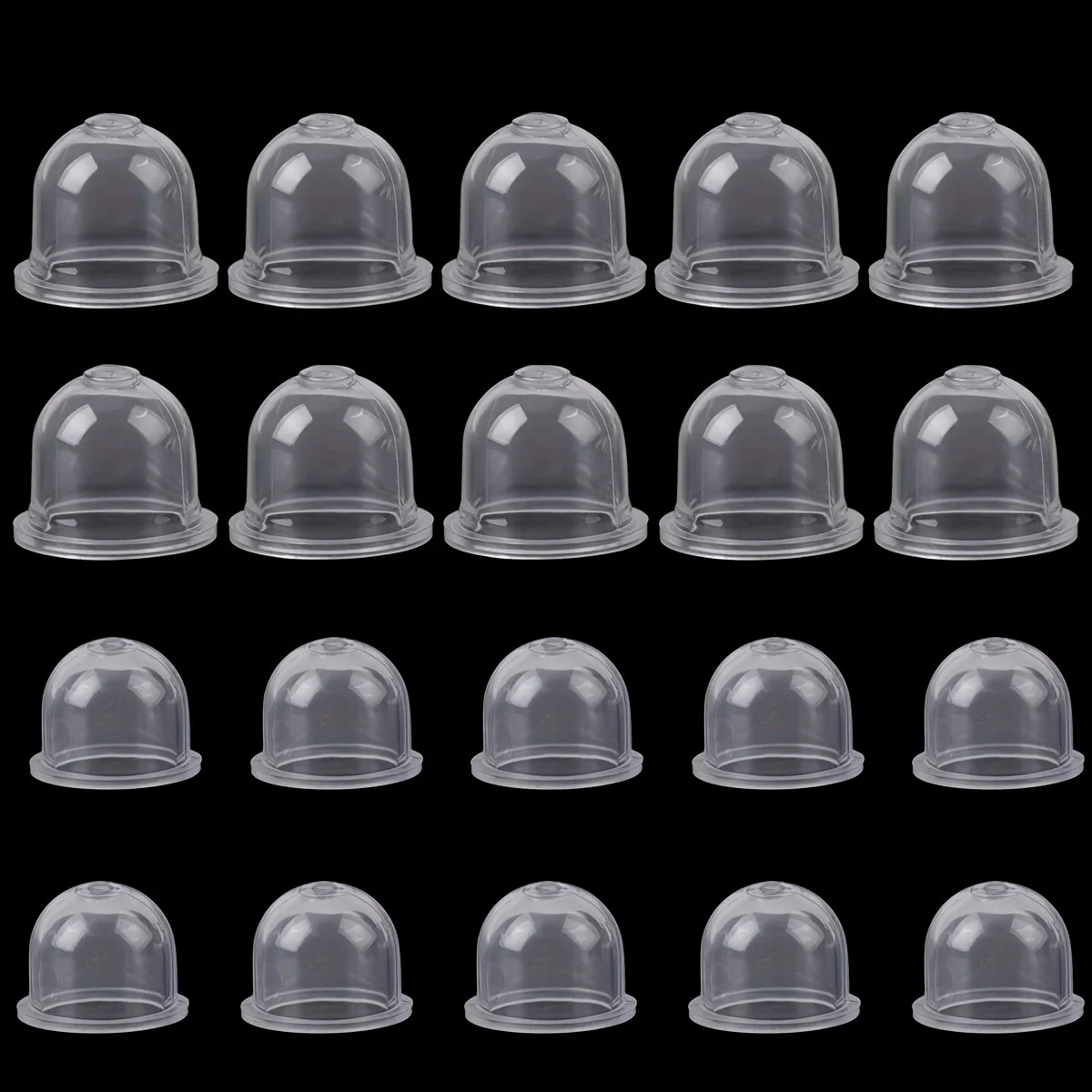 20Pcs Carburetor Primer Bulbs for Lawn Mowers, Trimmers And Blowers - Durable Gasoline Capsule Pump (19mm/22mm)