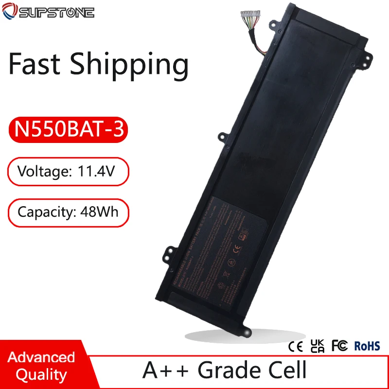 N550BAT-3 Laptop Battery For Clevo N550RC N550RN N551RN N551RC For Machenike F57-D1T/D2/D3/D4 D5R,For Heimai 4S,G156M,N550S-4E43