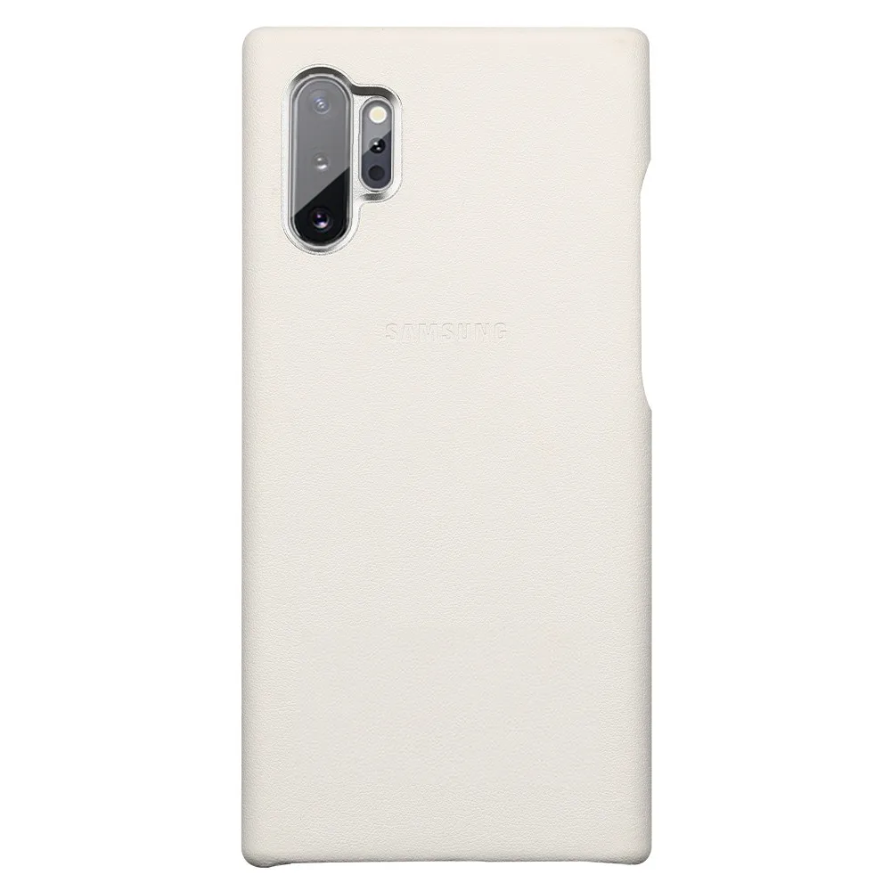 Genuine Cowhide Leather Phone Case for Samsung Galaxy Note 10 Plus, Luxury White Back Cover, Clearance, Big Sale, 10 Plus