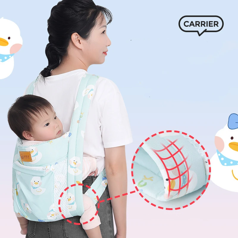 Baby Carrier Multi-function Infant Front Facing Backpack Hipseat Saddle Baby Should Carrier Adjustable Travel Wrap Sling