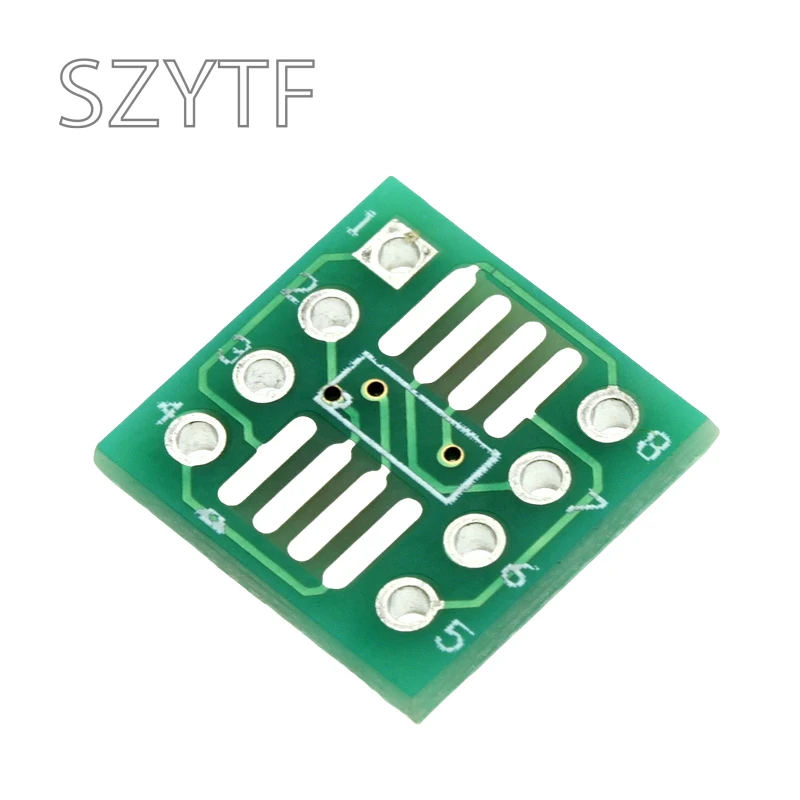 50pcs/bag Adapter plate SOP8 SSOP8 TSSOP8 SMD to DIP  0.65 / 1.27mm pitch