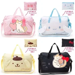 Sanrio Kuromi Luggage Bag Hello Kitty My Melody Cinnamoroll Ultralight Large Capacity Portable Foldable Travel Duffel Bag