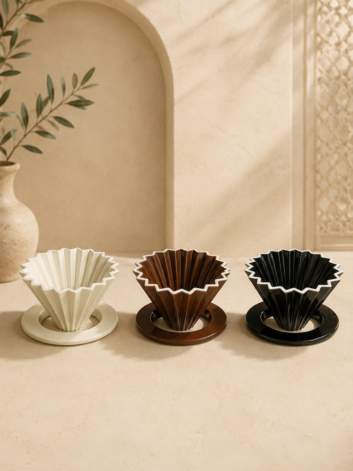 1 Hand-drip Coffee Filter, Slow-drip Coffee Filter, Cupcake-Style Filter Cup, Suitable for Single-Cup Brewing, Coffee Accessorie