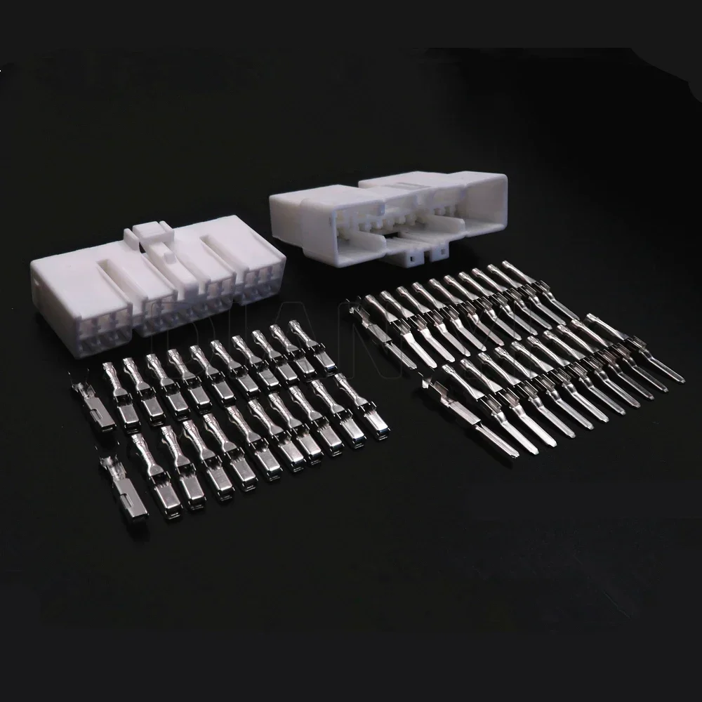1 Set 22 Way AC Assembly Auto Fuse Box BCM Control Module Plastic Housing Adapter Car Male Plug Female Socket MG641089 MG651086