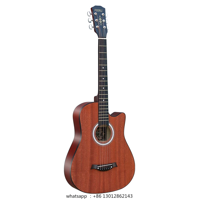 

38-Inch Acoustic Guitar Beginner Practice Introductory Instrument