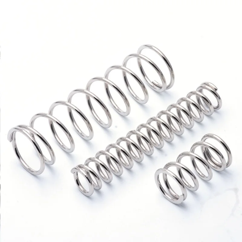 Steel Compression Spring, Nickel Plating, Grinding Head, Wire Dia 2.5mm,Outer Dia 15/16/18/20/22/25/28/30/40mm,Length30/40/50mm