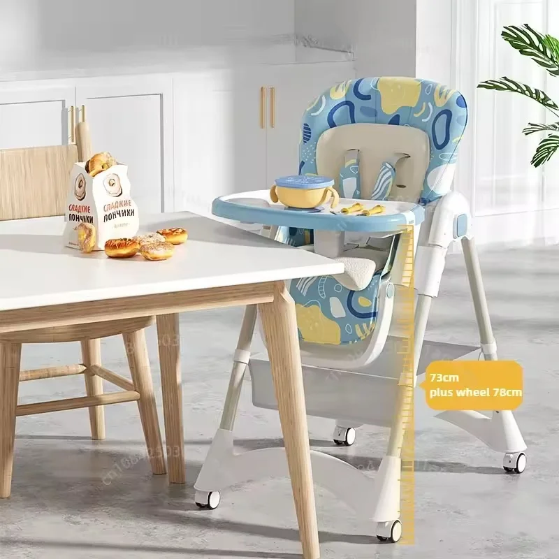 Baby High Chair for Feeding: Multi-Functional, Foldable, Home-Friendly & Portable Toddler Dining Seat