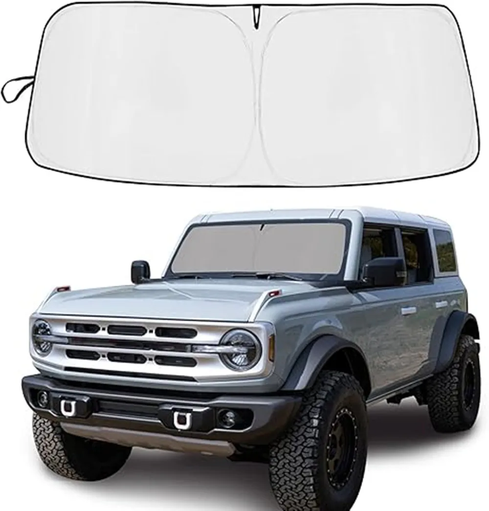 

Новый автомобильный солнцезащитный козырек на лобовое стекло для Bronco 2/4 двери 2021 2022 2023, авто солнцезащитный козырек на переднее окно, аксессуары для защиты от ультрафиолета