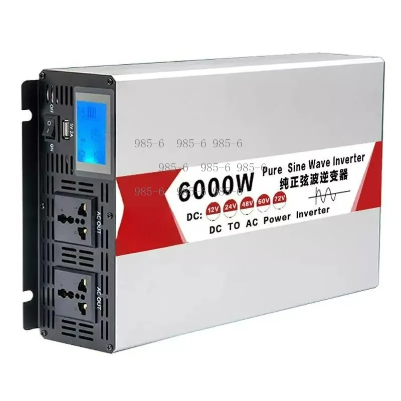 5000W-9000W Pure Sine Wave Converter, 24V Household Vehicle Inverter