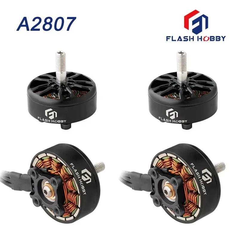 4pcs/lot FlashHobby Flash Hobby A2807 2807 1300KV 6S Brushless Motor For Fixed-wing FPV Drone RC Model