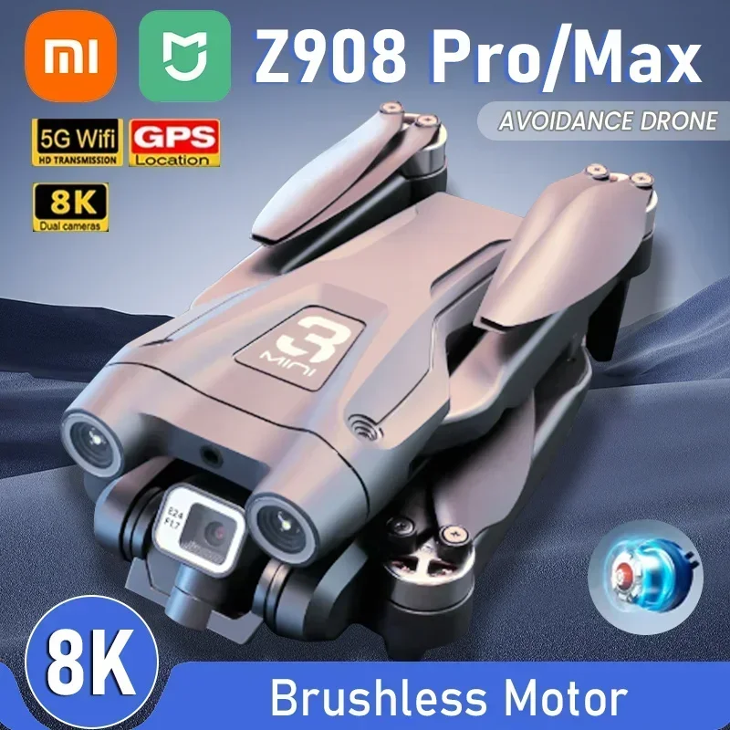 

US.EU Z908 Pro /MAX 8K Drone ESC Professional 4K Dron Optical Flow Localization 3sided Obstacle Avoidance Quadcopter