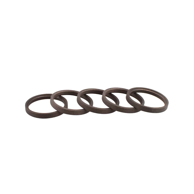 HPA PTFE+Copper Composite Seal Ring Gasket Piston Seal Self-Lubricating Custom Size Available For Pneumatic Compressor Parts