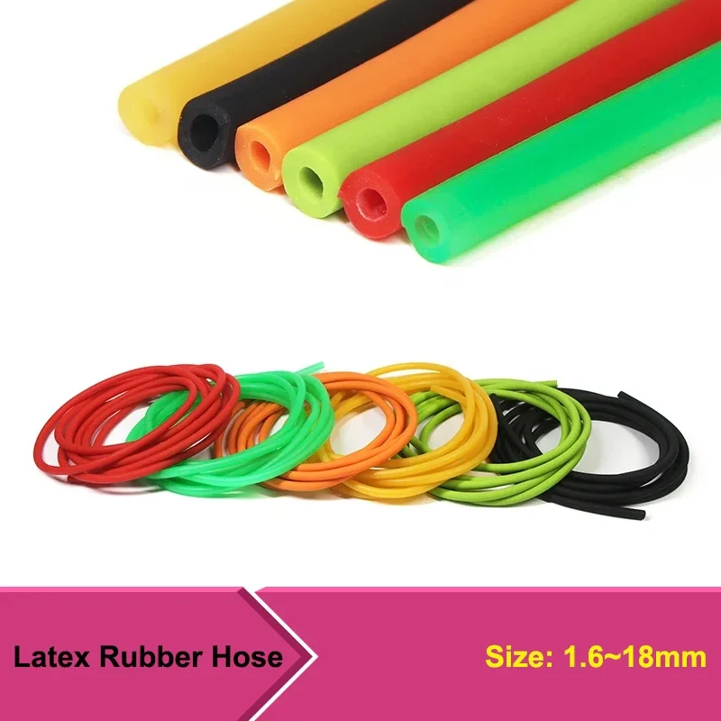 1M Natural Latex Rubber Hose High Resilient Surgical Medical Tube Slingshot Fitness Laboratory Equipment Elastic Band