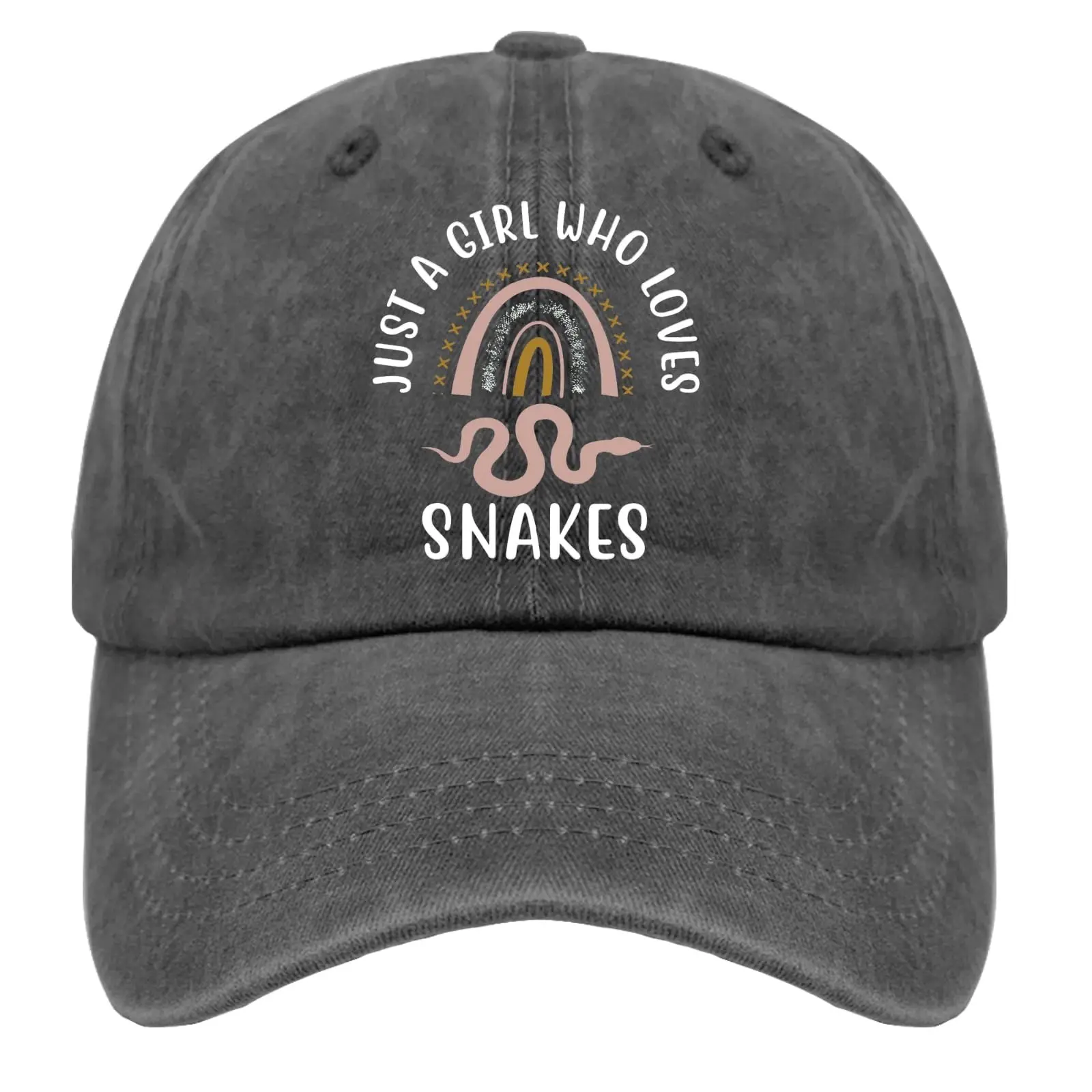 

Just A Girl Who Loves Snakes Cap Music Hat Pigment Black Hat for Men Gifts for Grandma Baseball Caps