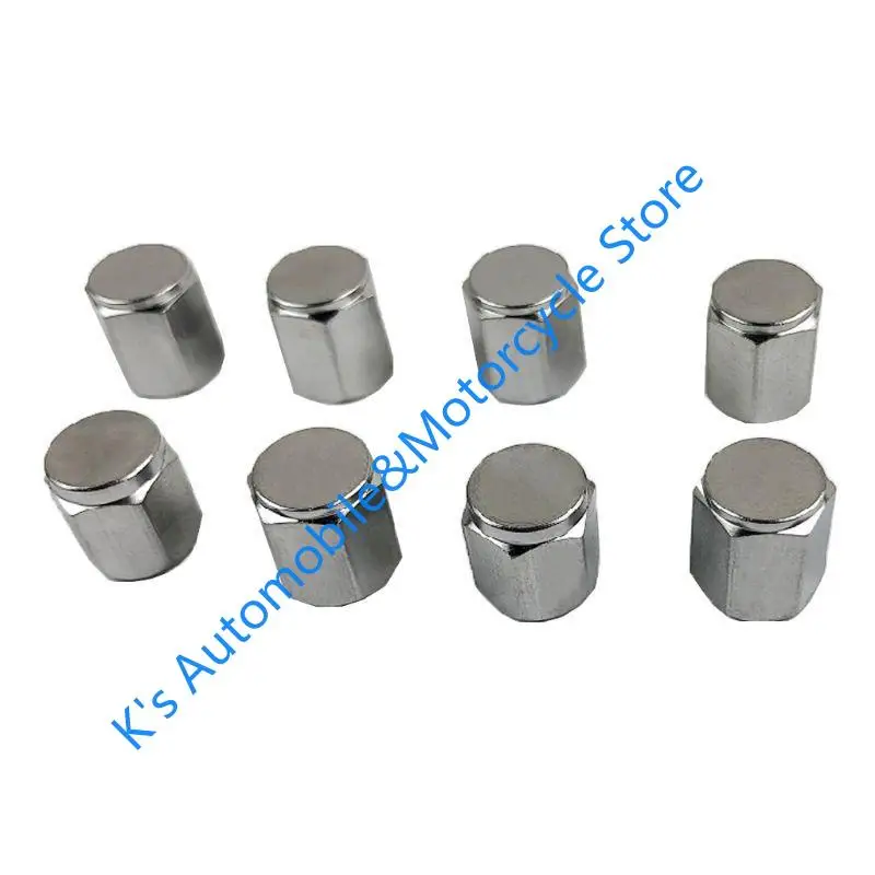 Q39F 8x Metal Car Bike Bike Tire Wheel para tampas válvula Tampa pó Capa caule