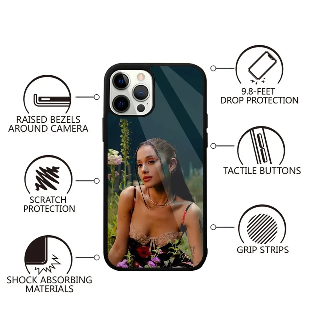 Singer A-Ariana Grande Phone Case Strong Magnetic For IPhone 16,15,14,13,Pro,Max,Plus,11,12,Mini For Magsafe Wireless Charging