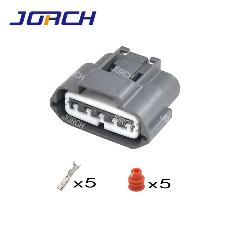 

5Pin Automobile connector for sumitomo 6189-0848 Waterproof cable plug gray Female housing with terminals and rubbers