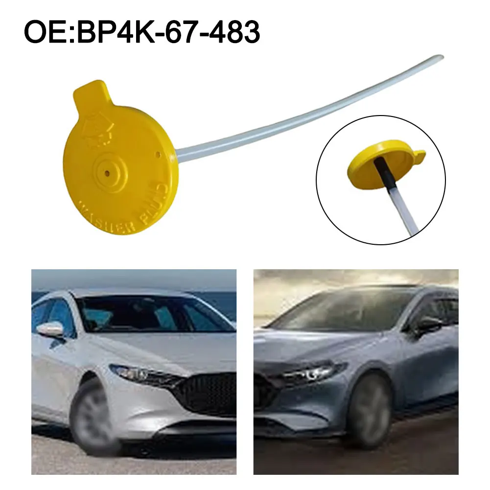 

ABS Windshield Washer Reservoir Cap Compatible with For Mazda 3 (2006-2013) For Mazda 5 (2006-2013) For Mazda Speed6 (2006-2007)