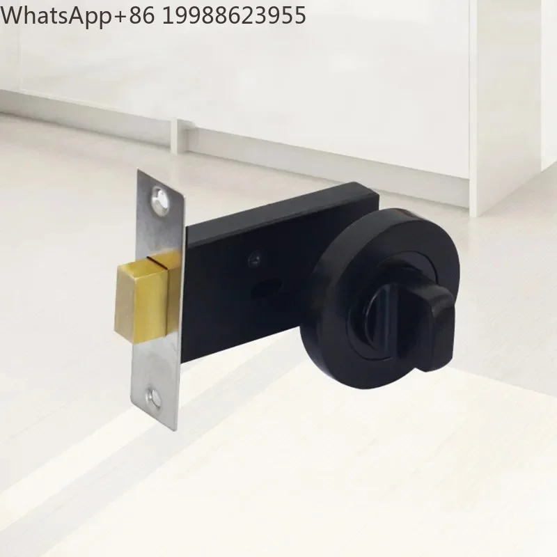 Bathroom Zinc Alloy Single-side Door Lock Living Room Secret Door Invisible Locks Indoor Anti-theft Security Lock Home Hardware