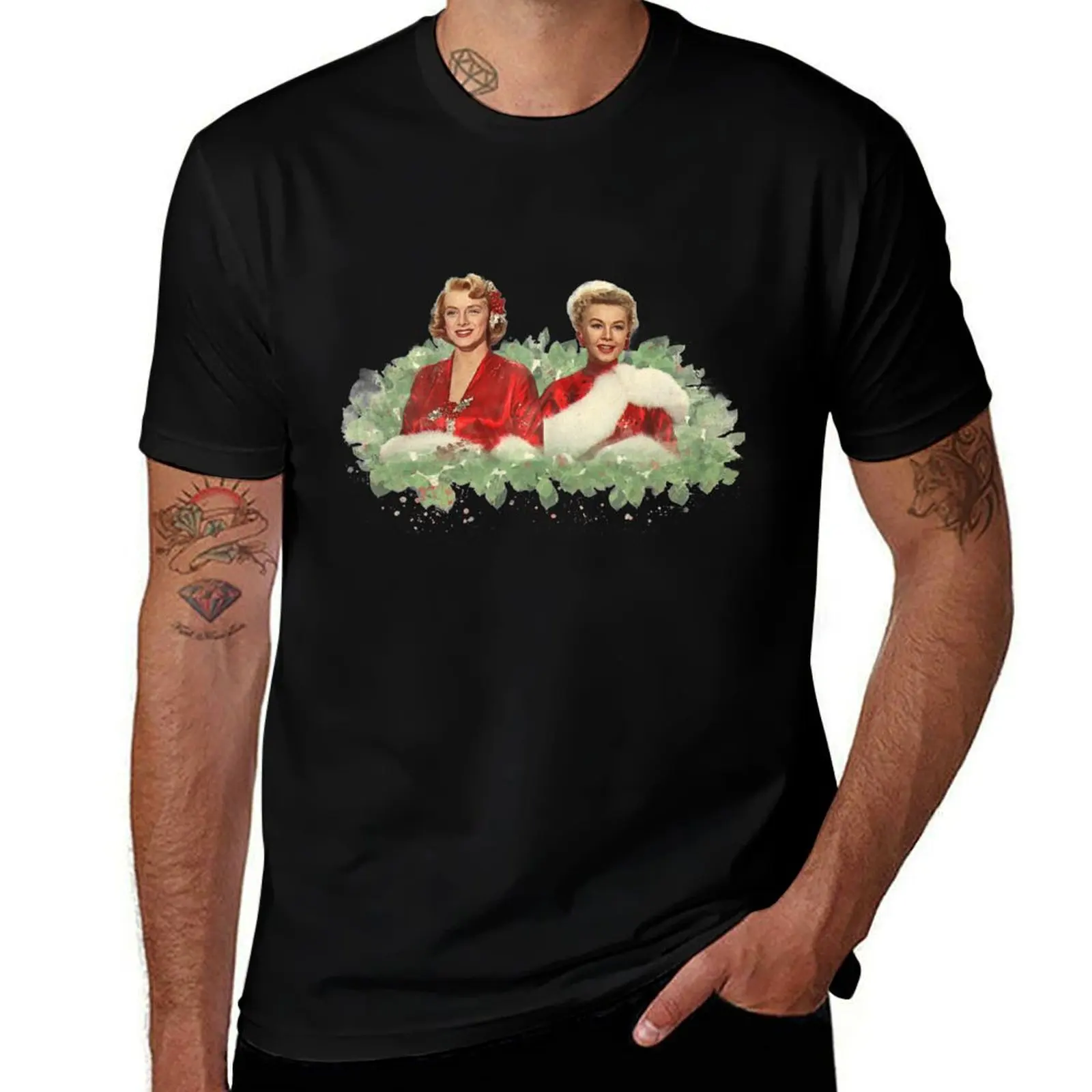 Sisters - A Merry White Christmas T-Shirt Work Outdoor for Men T-Shirt
