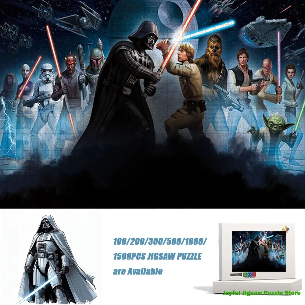 Rompecabezas de la Película Clásica de Star Wars, Juguete Educativo Relajante para Desestresarse, Regalo para Fiestas, Cumpleaños, Familia