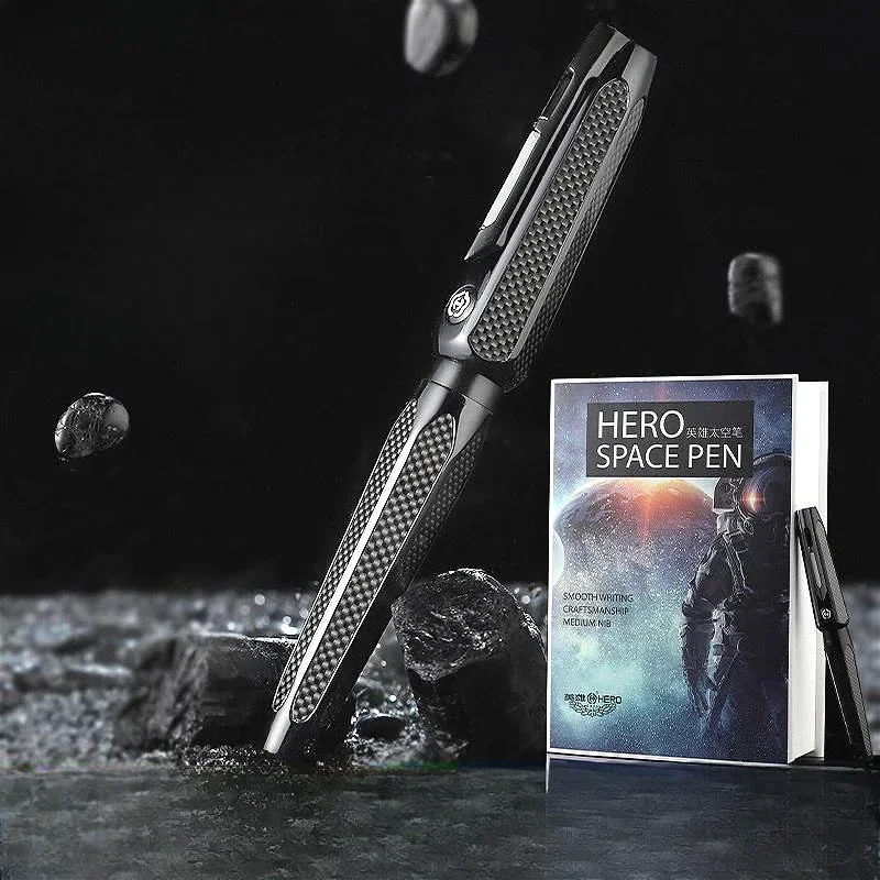 

Набор для письма Hot Hero H712 Space: Золотая ручка-фонтан 10K и гелевые ручки с двойным наконечником, чернила F 0.5 мм, черные, для бизнеса и офиса
