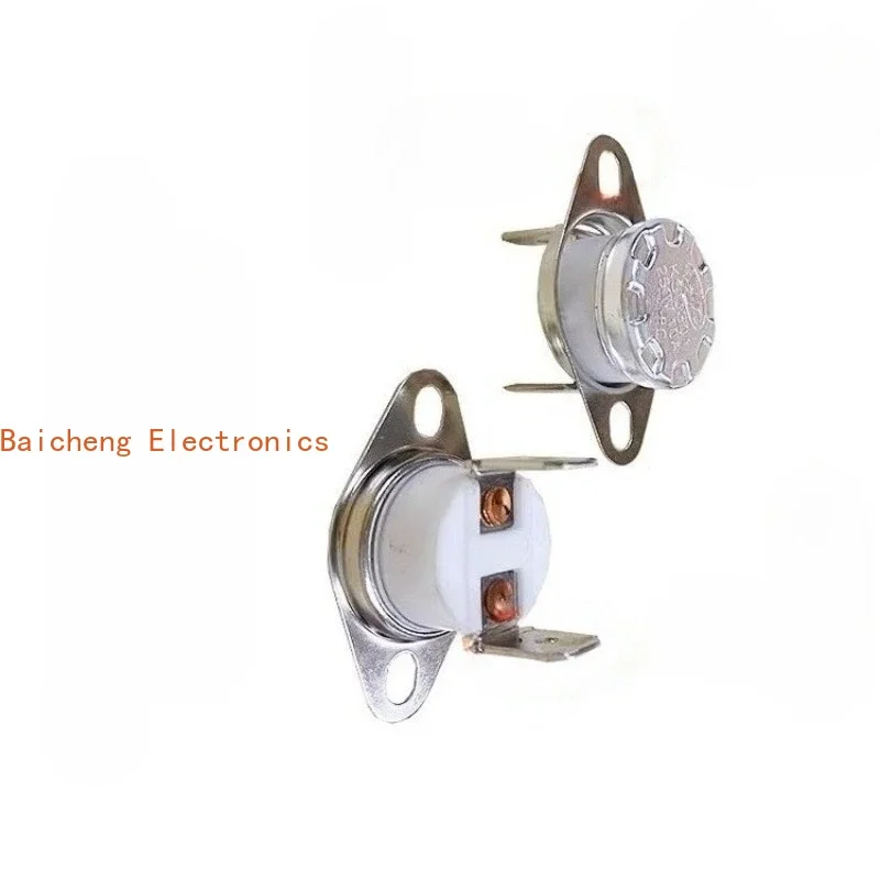 10PCS KSD301/KSD302 Ceramic Temperature Control Switch Bent Foot Active Ring 170 ° Normally Closed/Normally Open