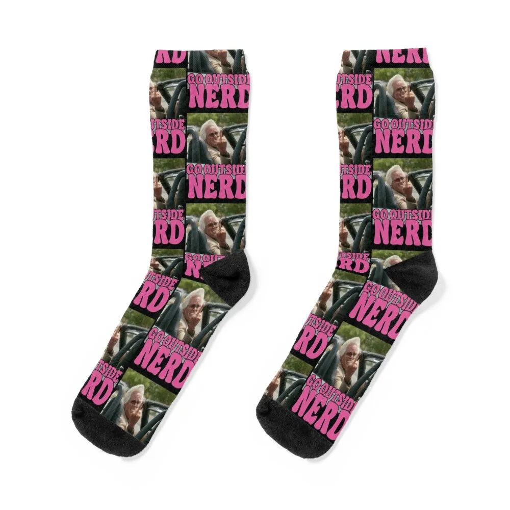 

Baby Billy Go Outside Nerd Meme Socks compression christmas gifts cycling luxe Men Socks Luxury Brand Women's