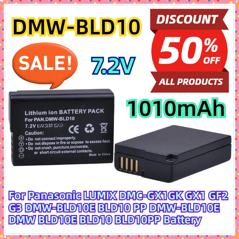 For Panasonic LUMIX DMC-GX1GK GX1 GF2 G3 DMW-BLD10E BLD10 PP DMW-BLD10E DMW BLD10E BLD10 BLD10PP Battery