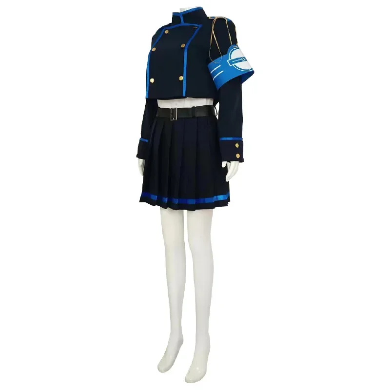 Blue Archive Railway Academy New Student Lovely Uniform Cosplay Costume Halloween Carnival Party Role Play With Hat