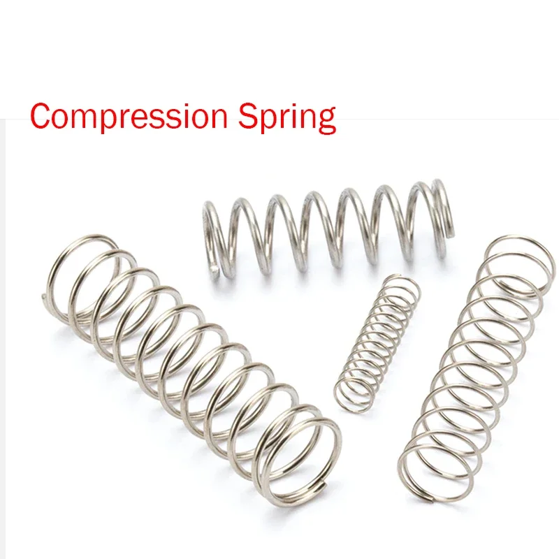 10pcs Wire Diameter 0.3  0.4  0.5  0.6  0.7  0.8mm Stainless Steel Micro Small Compression Spring OD