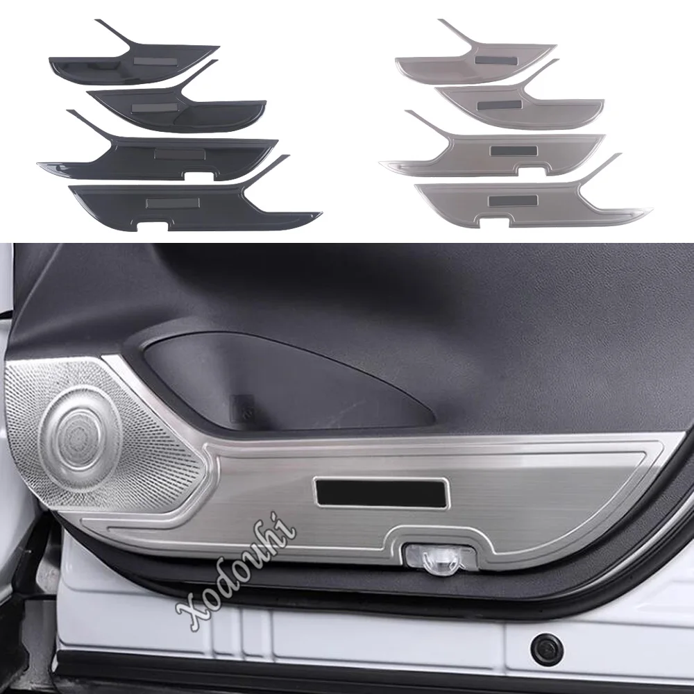 For Toyota Venza/Harrier 2021 2022 2023 2024 Car Styling Frame Door Anti-kick Panel Cover Trim Lamp Sticker Interior Accessories