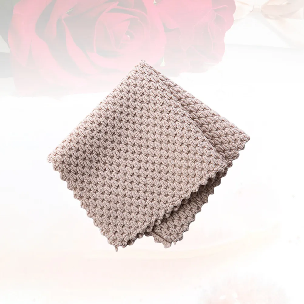 6Pcs Absorbent Dishcloth Oil Cleaning Cloths High Density Strong Detergency for Cookware Utensils Glass Furniture