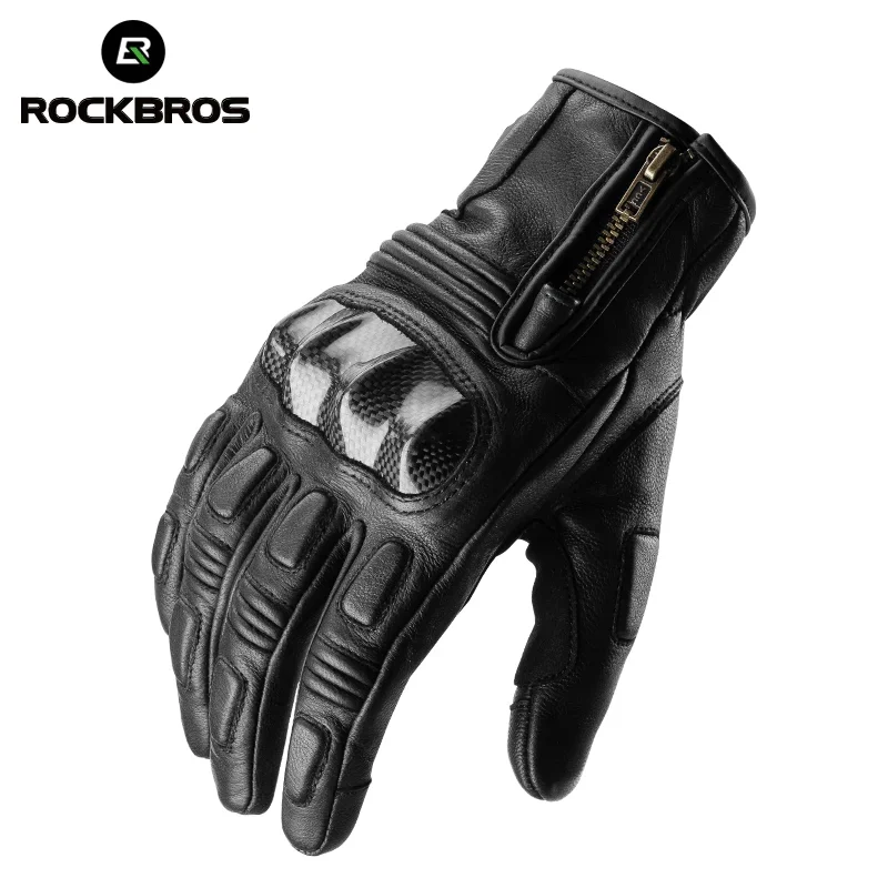 Imagem -02 - Rockbros Full Finger Racing Luvas Luvas Táticas de Motocicleta Tela Sensível ao Toque Proteção Esportiva ao ar Livre Luvas de Ciclismo