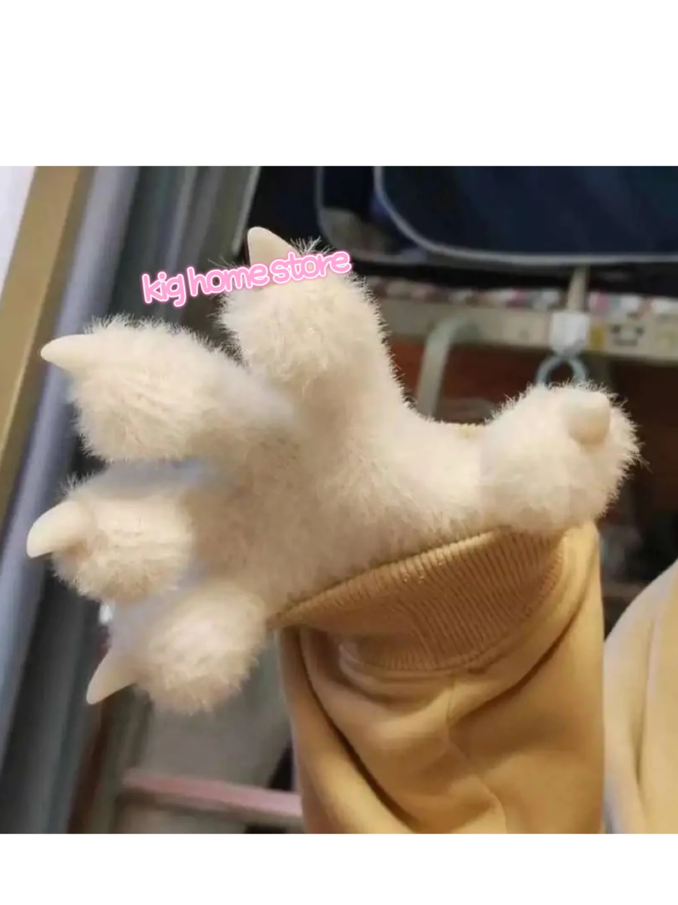 Kegurumi Fursuit Paws  1Pair Cartoon Paws Furry Costume Animal Plash Gloves Kawaii Anime Cat Wolf Dog Fox Paw Fluffy  Dragon