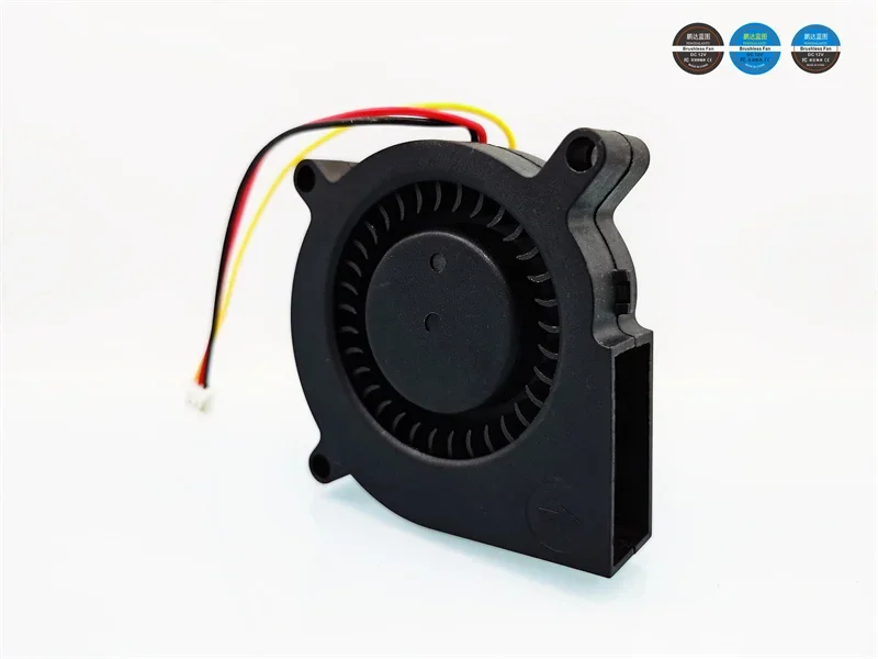 60*60*15mm Pengda Blueprint 6015 High Rotation 6CM Double Ball High Rotation Turboblower Speed Measurement 12V 0.32A Cooling Fan