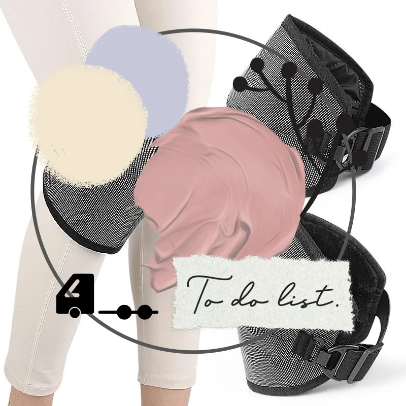 للجنسين دراجة نارية منصات الركبة الشتاء يندبروف مطاطا الركبة الأكمام الركبة يندبروف تدفئة تدفئة الساق #1