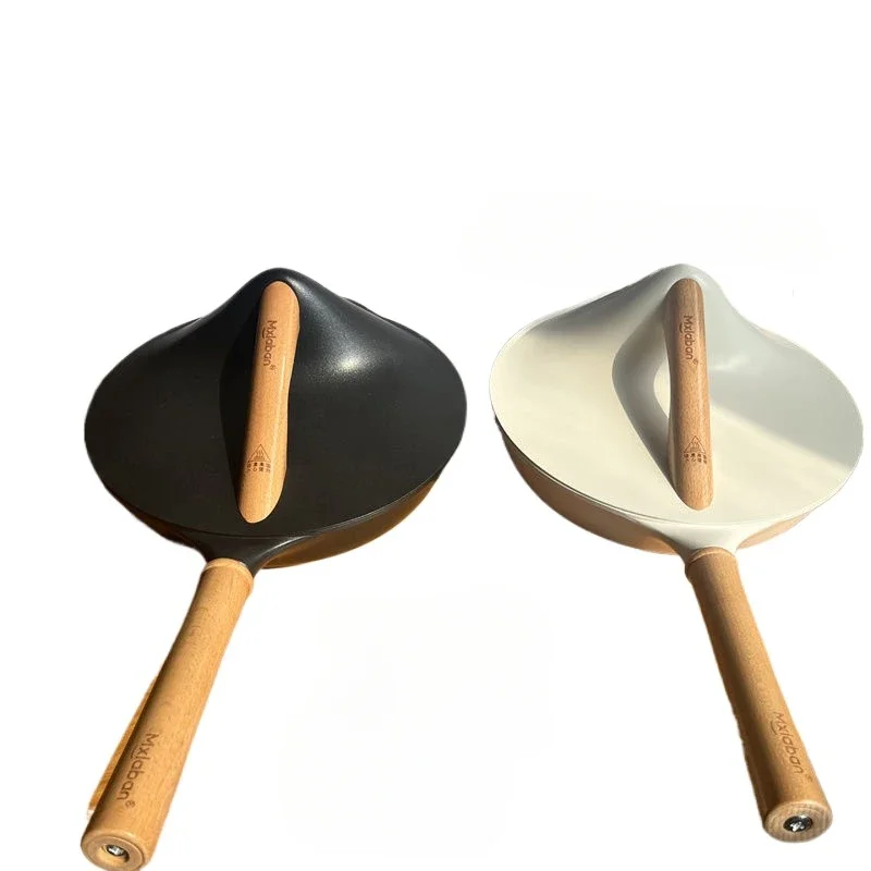 الألومنيوم يموت الصب مقلاة الزان مقبض مستوى المظهر العالي أدوات مطبخ المنزل موضة غير عصا مقلاة ببطء مع غطاء