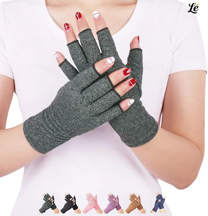 

1 PC Arthritis Compression Gloves - Fingerless Support For Carpal Tunnel Pain Relief Improves Grip For Typing And Daily Tasks