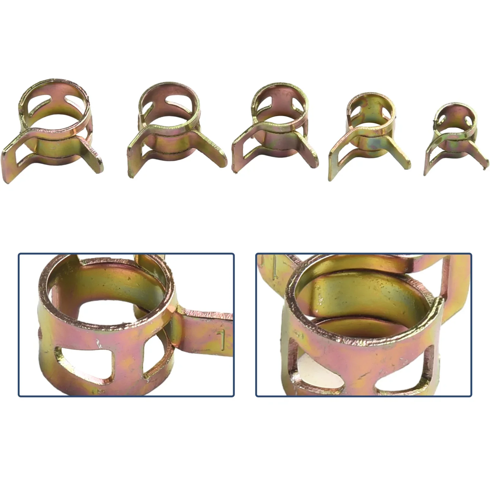 Durable Hose Spring Clips, 75PCS Motorcycle Fuel Clips, Good Corrosion Resistance, Adjustable And Flexible Design