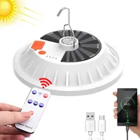Super Bright LED Solar Camping Light Remote Control Rechargeable Outdoor Tent Lamp Portable Lantern Emergency Night Market Light