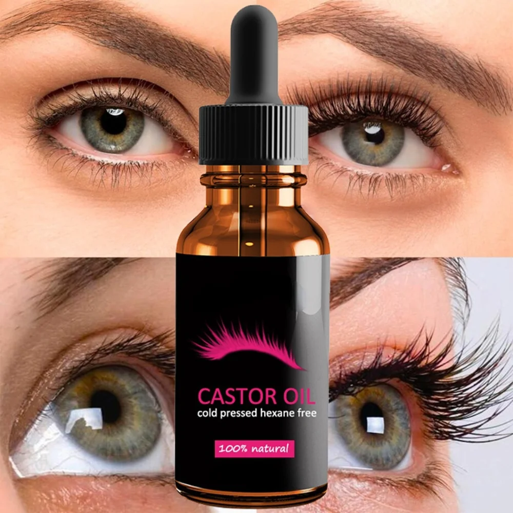 Eyelash Growth Serum Castor Oil Longer Fuller Eyelash Enhancer Eyebrow Lashes Lifting Treatment Essence Hair Nourishing Products