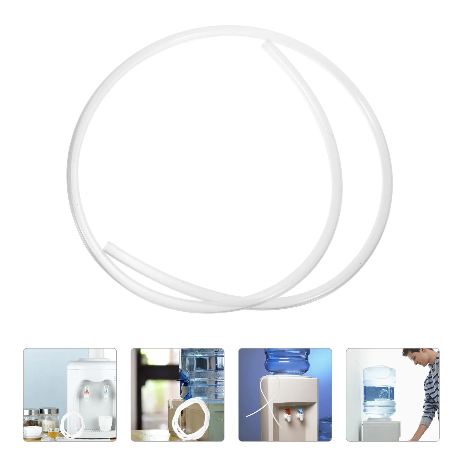 

4pcs 8 5mm Water Bottle Pipe 1M Silicone Tubing Hose Water Dispenser Pump Parts Pipe Soft Safe Hygienic Long Lifespan