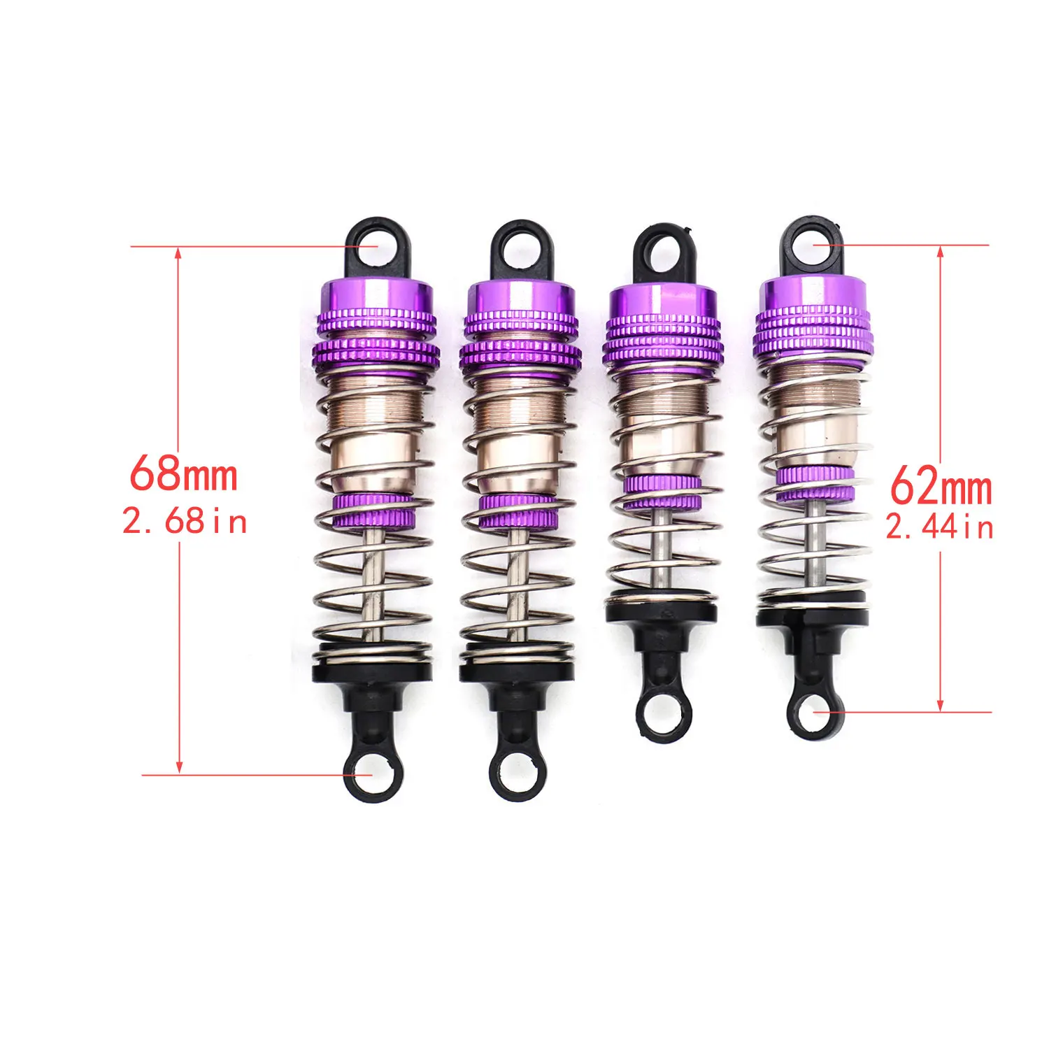 4PCS YSIDO Stoßdämpfer Dämpfer für Wltoys 144001-02 144010 124007 124008 124016 124018 124019 1/12 1/14 RC Off-road Auto Teile – Detail 27