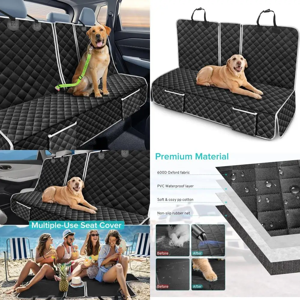 

Чехол на автомобильное сиденье для собак, совместимый с Genesis GV70 G70 G80 G90 GV60, аксессуары для заднего сиденья, водонепроницаемые чехлы на заднее сиденье с скамейкой для домашних животных