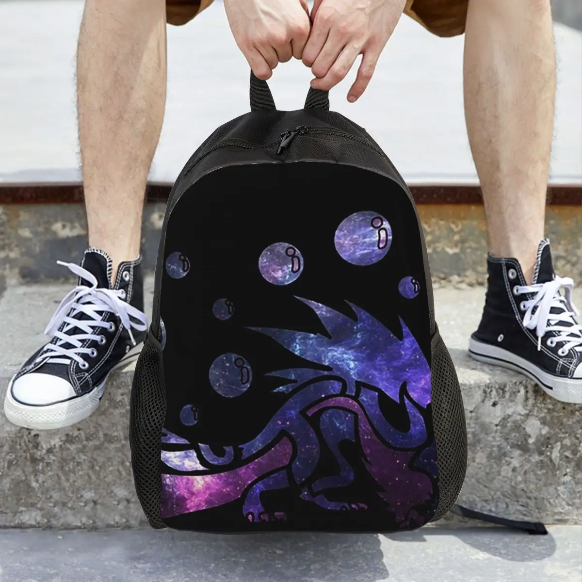 

Monster Hunter World - Mizutsune Backpack Daypack Large Capacity Children BookBag School Bag Shoulder Bags for Men Women