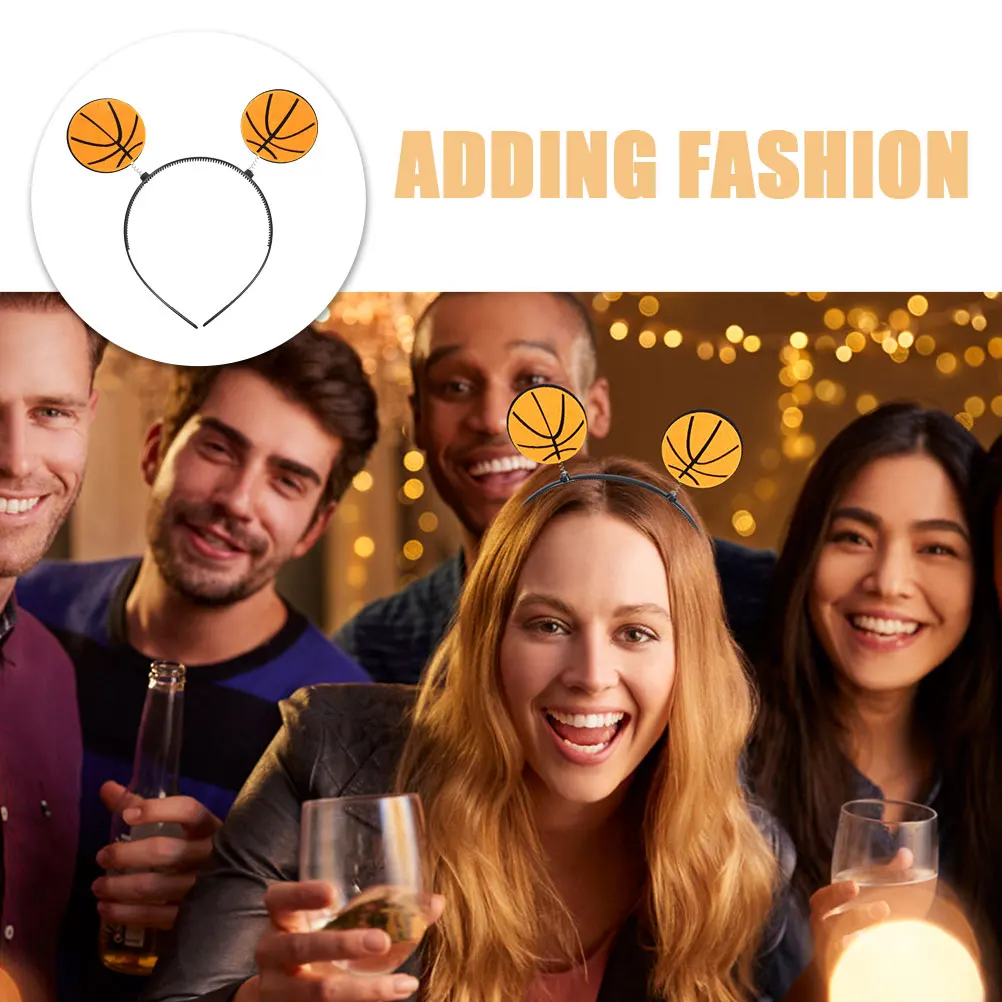 

Basketball Headband Funny Headbands for Party Hair Hoops Sports Headdress Decorative Girls